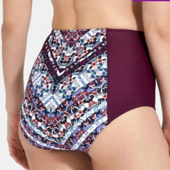 Athleta twister top Wild Bloom HighWaist Bikini M - Picture 5 of 13